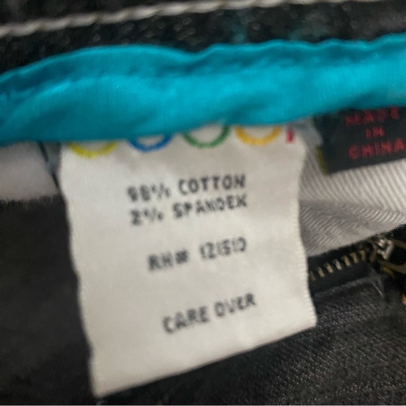 COOGI 101-041747 7/8 25 WASHED BLACK STRAIGHT LEG W/TOP STITCHING&CONTRAST CUFF - Picture 9 of 16